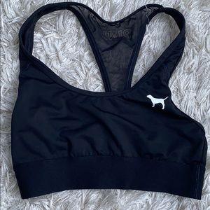 black sports bra